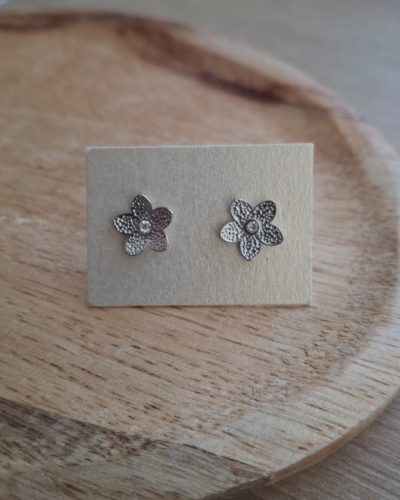 Puces d’oreilles fleur dorée strass 🌸 AYLIN