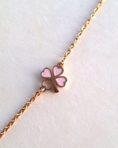 Bracelet PORTE-BONHEUR rose | Aura