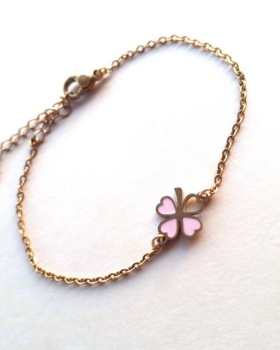 Bracelet PORTE-BONHEUR rose | Aura