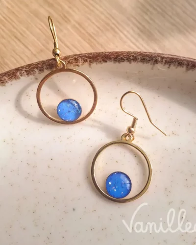 Boucles BLAYA bleu roi 💙