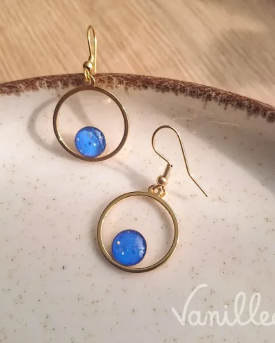 Boucles BLAYA bleu roi 💙