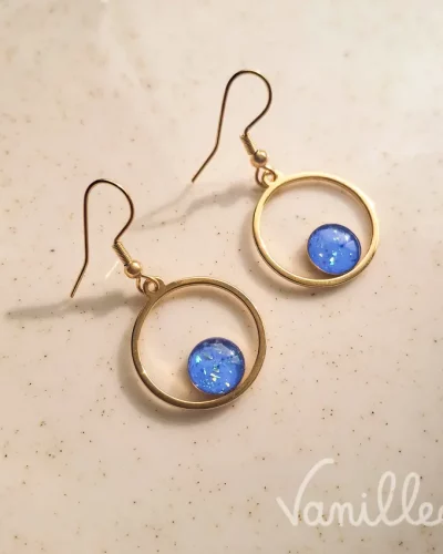Boucles BLAYA bleu roi 💙