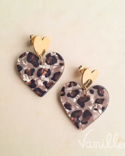 Boucles Ambrée Léopard ✨