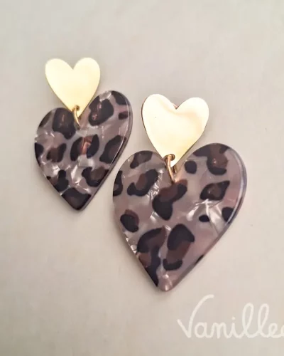 Boucles Ambrée Léopard ✨