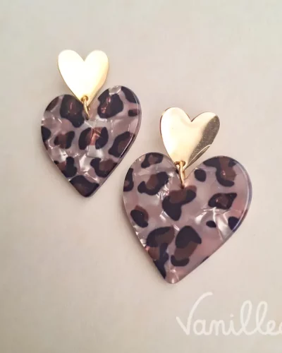 Boucles Ambrée Léopard ✨