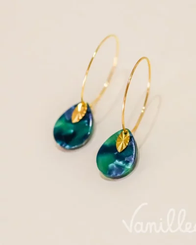 Boucles goutte en acétate – ELO