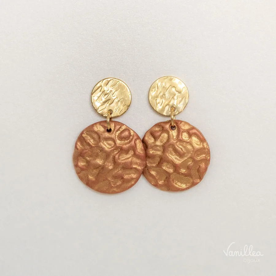 Boucles terra cotta ROSALIE