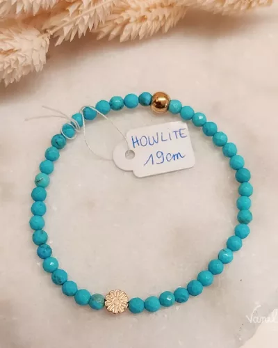 Bracelet HOWLITE bleue