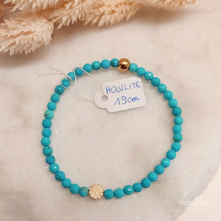 Bracelet HOWLITE bleue