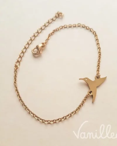 Bracelet oiseau doré ✨ | PASCALE