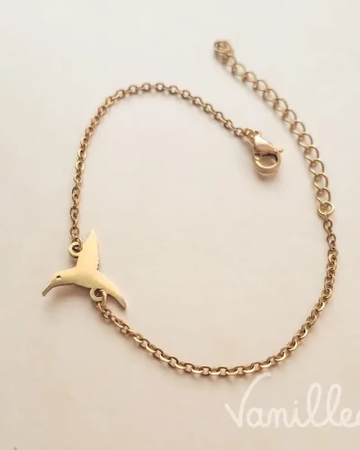 Bracelet oiseau doré ✨ | PASCALE