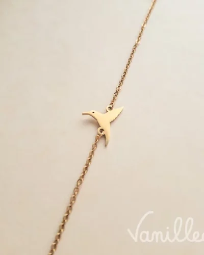 Bracelet oiseau doré ✨ | PASCALE