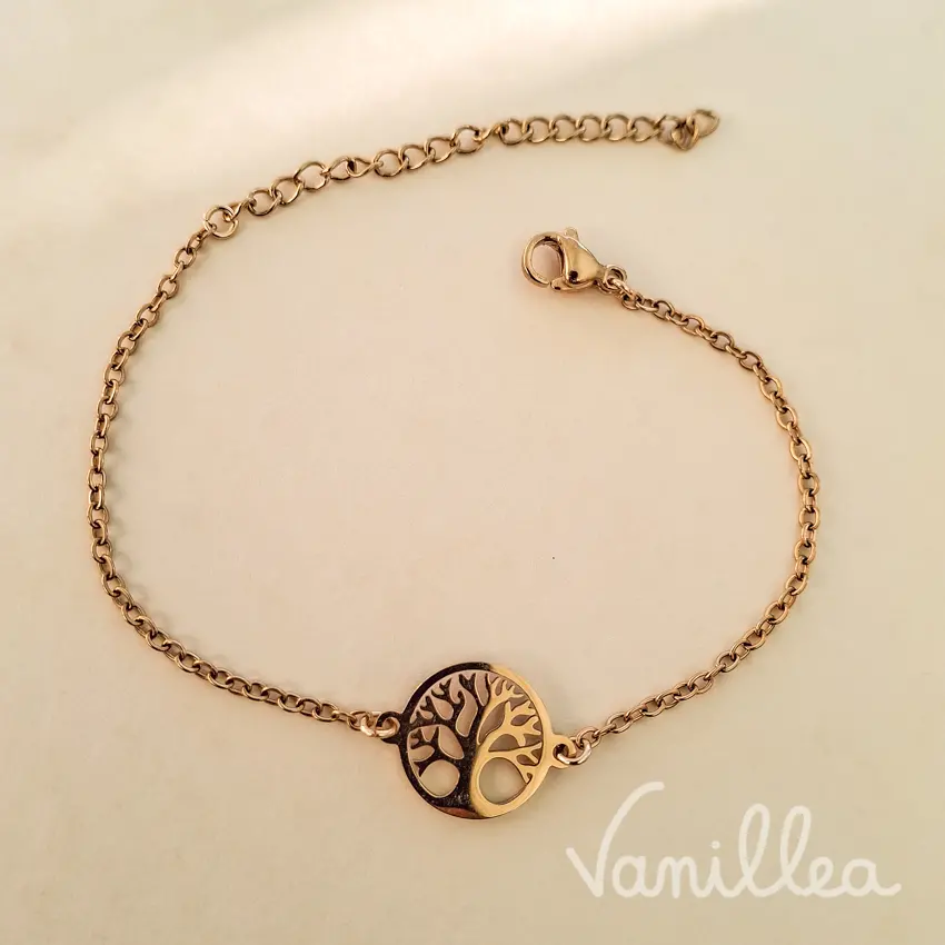 Bracelet arbre de vie doré Vanillea