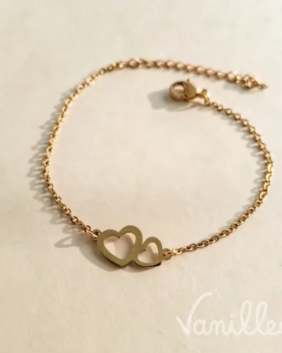 Bracelet Double coeur ❤️