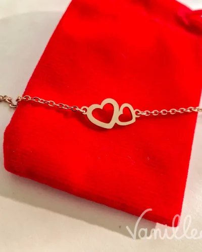 Bracelet Double coeur ❤️
