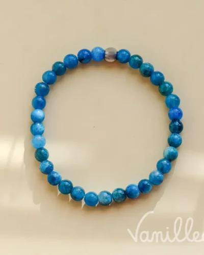 💙 Bracelet en Apatite Bleue – AZUR