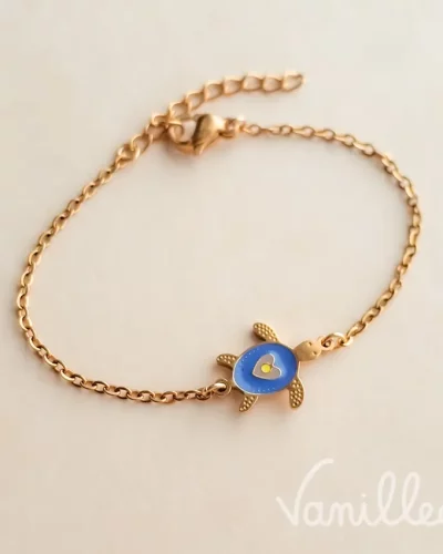 Bracelet enfant tortue doré 🐢