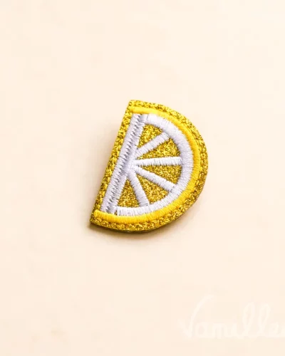 Broche Citron brodée 🍋