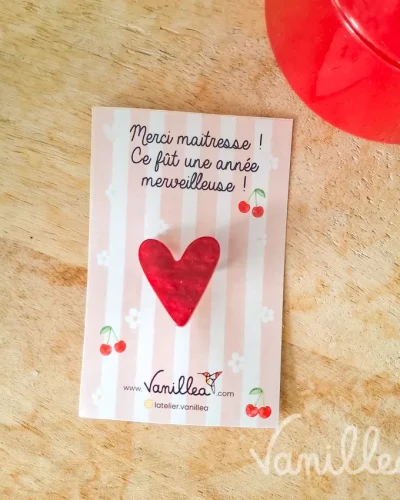 Cadeau maîtresse cœur rouge ❤️
