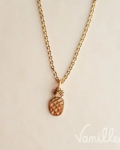 Collier Ananas Doré 🍍