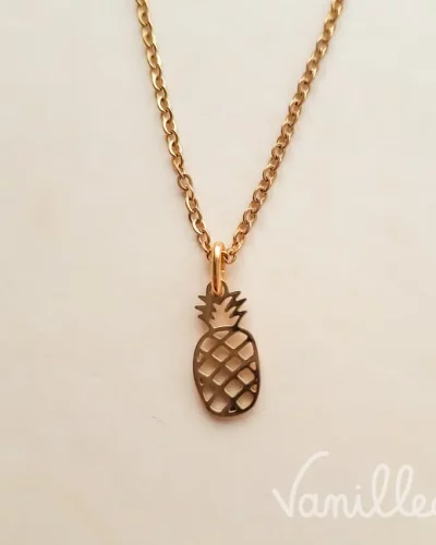 Collier Ananas Doré 🍍