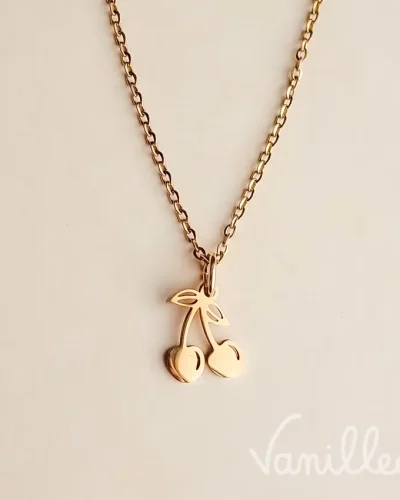 Collier Cerises Dorées 🍒