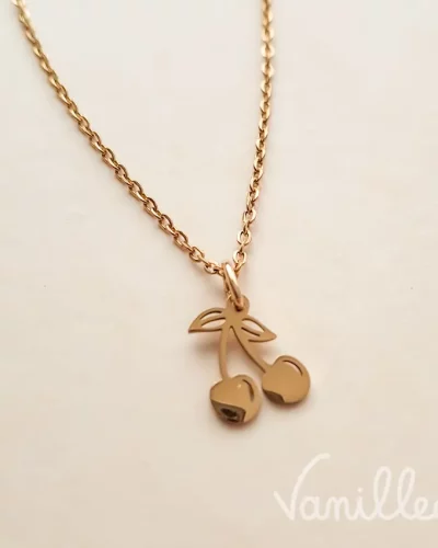 Collier Cerises Dorées 🍒