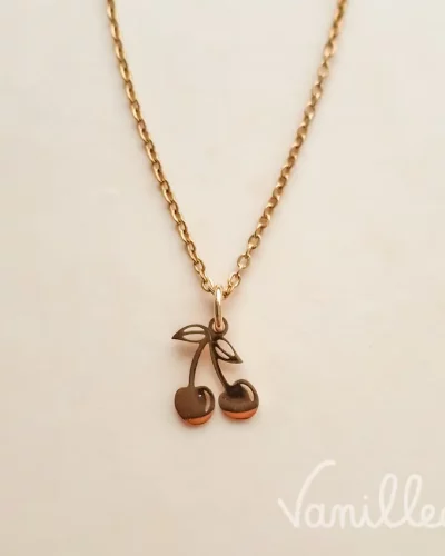 Collier Cerises Dorées 🍒