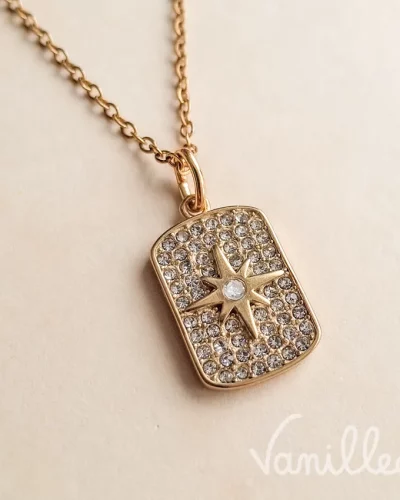 Collier étoile doré femme – Polaris ✨