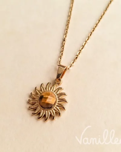 ☀️ Collier Soleil Œil de Tigre – SOLAIRE