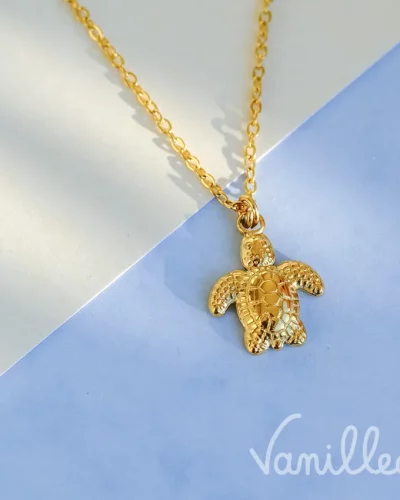 Collier Petite Tortue Dorée 🐢 | TARA
