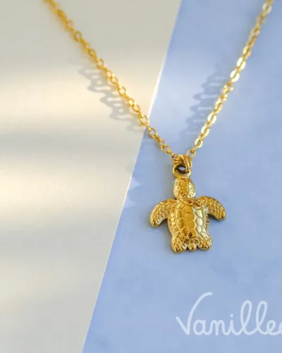 Collier Petite Tortue Dorée 🐢 | TARA