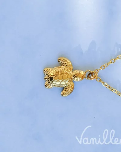 Collier Petite Tortue Dorée 🐢 | TARA