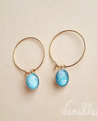 Créoles bleu azur ✨ | Camille