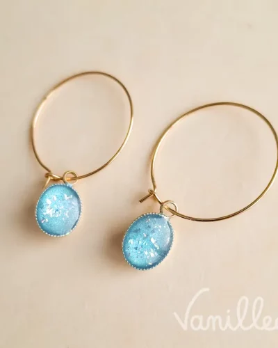 Créoles bleu azur ✨ | Camille
