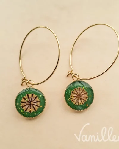 Créoles coquelicot vert – Émera