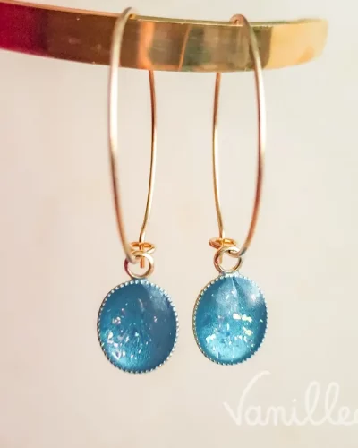 Créoles bleu azur ✨ | Camille