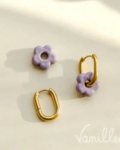 Boucles fleurs FIORELLA