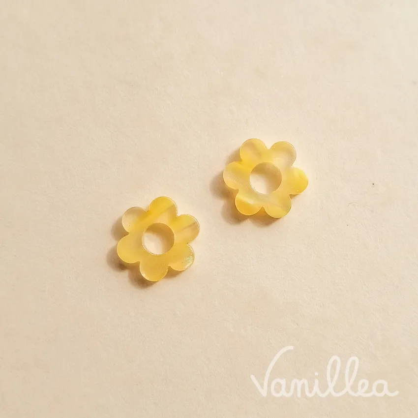 Pampilles jaune fleurs mini