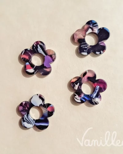 Pampille fleur multicolore Cynthia 🎨