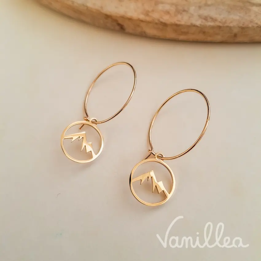 Boucles d’oreilles montagne