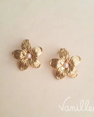 Puces fleur dorées ✨ | DAHLIA