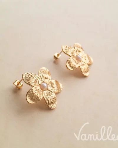 Puces fleur dorées ✨ | DAHLIA