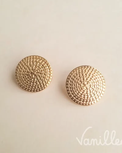 Boucles rondes martelées dorées ✨ ROSELLA