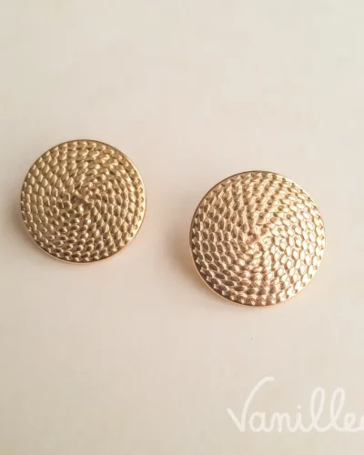 Boucles rondes martelées dorées ✨ ROSELLA