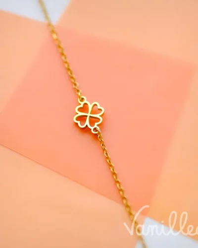 Bracelet Chance trèfle doré 🍀