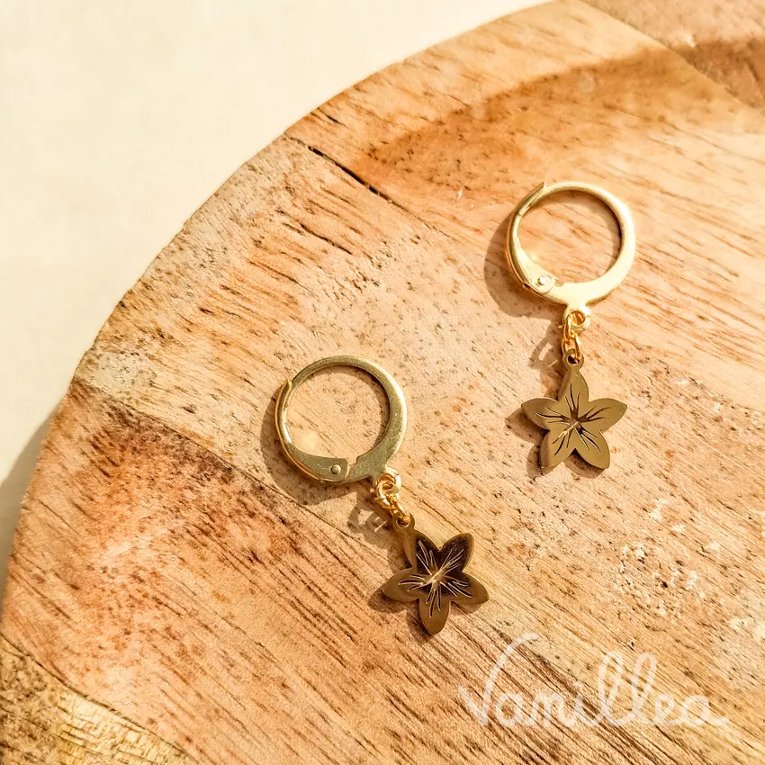 Boucles d'oreilles pendantes Vanillea