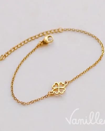 Bracelet Chance trèfle doré 🍀