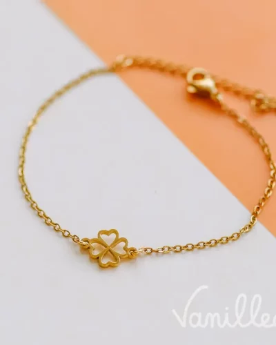 Bracelet Chance trèfle doré 🍀