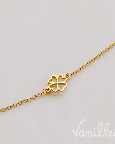 Bracelet Chance trèfle doré 🍀